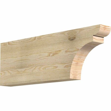Ekena Millwork Yorktown Rough Sawn Rafter Tail, Douglas Fir, 4"W x 12"H x 36"L RFT04X12X36YOR00RDF